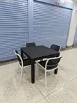 Brand New Plastic Dining Table and Chairs Set - 1