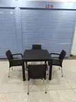 Patio Outdoor/Indoor Plastic Table and Chairs - 1