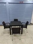 Patio Outdoor/Indoor Plastic Table and Chairs - 2