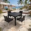 Brand New Plastic Dining Table and 4 Chairs - 4
