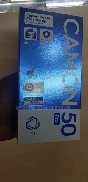 New Tecno Camon 50 Pro 256GB Black