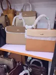 Chrisbella Two-Tone Beige and Tan Top-Handle Handbag - 2