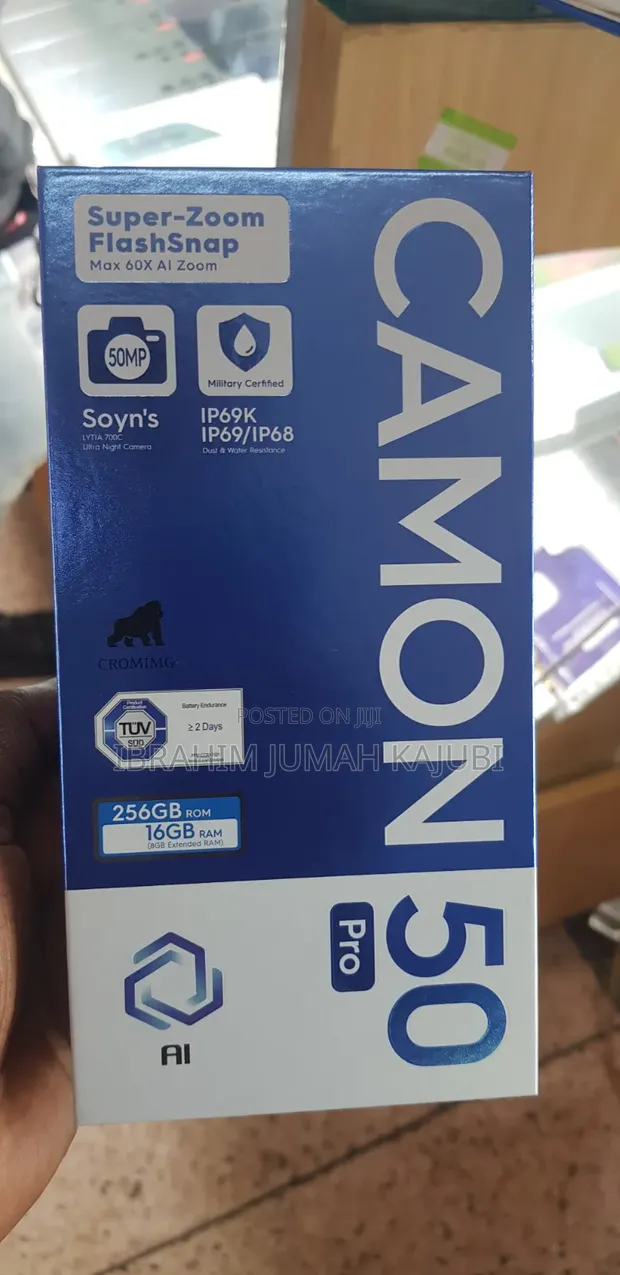 New Tecno Camon 50 Pro 256GB Gold - 1