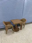 Coffee Corner Plastic Table and Chairs Set - 2