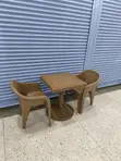 Coffee Corner Plastic Table and Chairs Set - 3