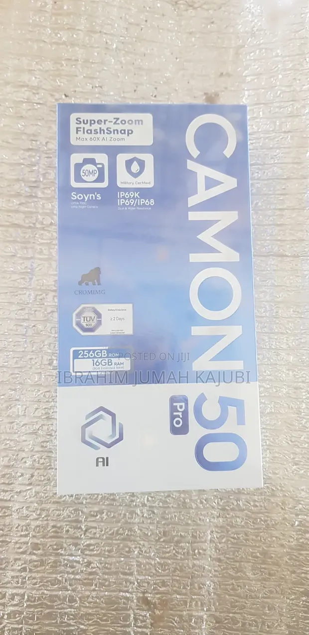 New Tecno Camon 50 Pro 256GB Graphite - 1
