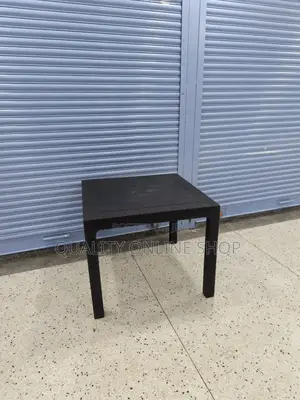 4-Person Plastic Dining Table - Matte Black