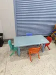 Daycare Kids Plastic Table and 4 Chairs - 3