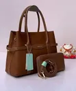 2pc Set Chrisbella Leather Handbag - 3