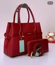 2pc Set Chrisbella Leather Handbag - 5