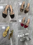 Zara Crystal Thong Kitten Heels - 1