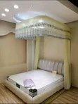 Adjustable Rail Wall Mountable Mosquito Net - 2