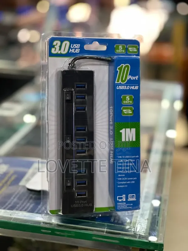 Universal 10-Port USB 3.0 Hub - 1