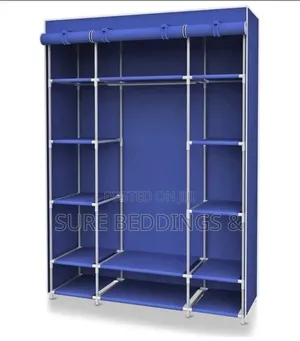 Triton Canvas Metallic Frame Wardrobe