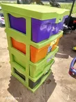 4-Tier Kids Storage Wardrobe - Violet - 2