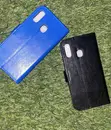 Samsung Galaxy A20e Wallet Case - Black Leather - 1