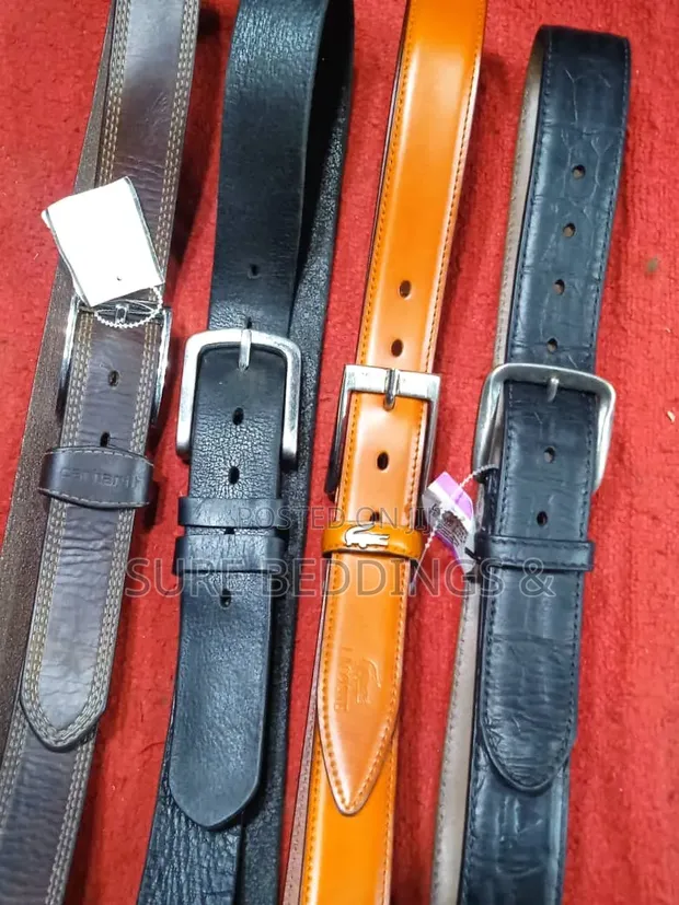 Fashionista Men's Leather Belts (Set of 4) - 1