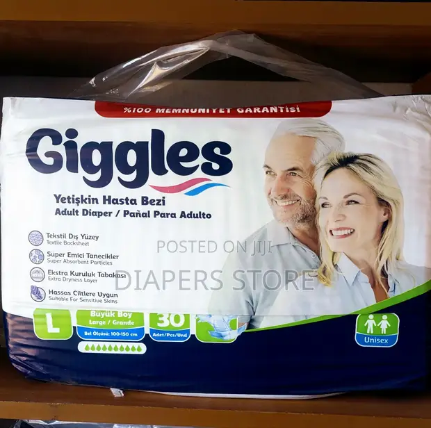 Giggles Adult Diapers (30 Pieces) - 1