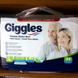 Giggles Adult Diapers (30 Pieces) - 1