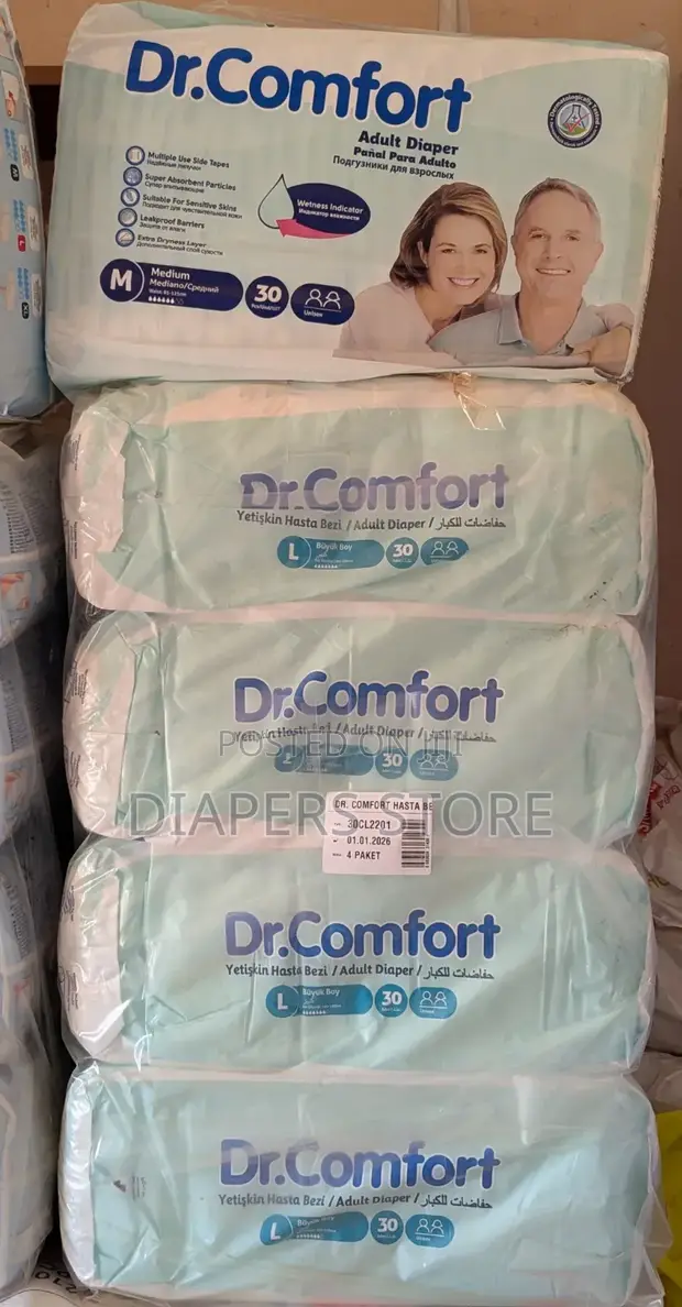 Dr. Comfort Adult Diapers (30 Pieces) - 1