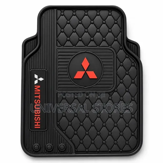 Mitsubishi Branded Heavy-Duty Rubber Car Floor Mats - 1