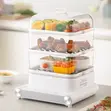 Brand New 3-Tier Electric Food Steamer with Digital Timer - 1