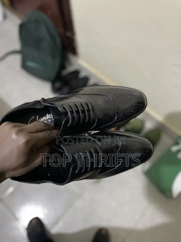 Clarks Oxford Leather Shoes - Size 41/42 - 1