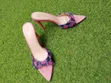 Zara Spool Heel Shoes - Multicolor - 5