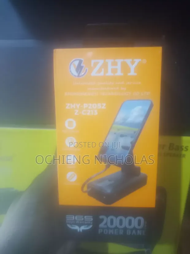 ZHY 20000mAh Power Bank with Phone Stand - 1