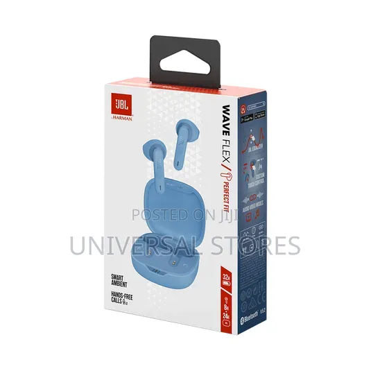 JBL Wave Flex True Wireless Earphones - Blue - 1