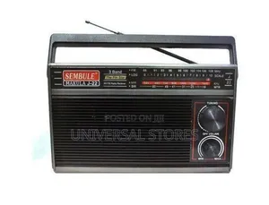 Sembule Makula J-21 Black Portable 3-Band Radio