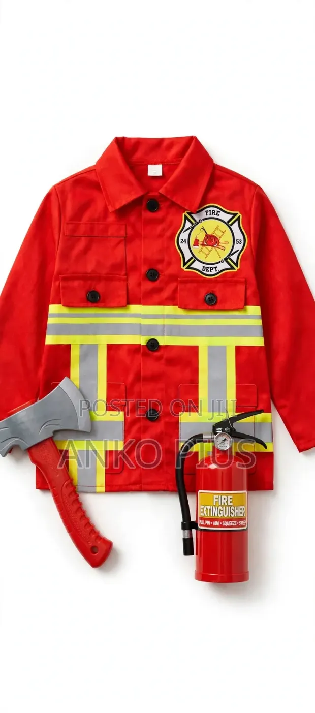 Career Day Kids Fireman Outfit - 1