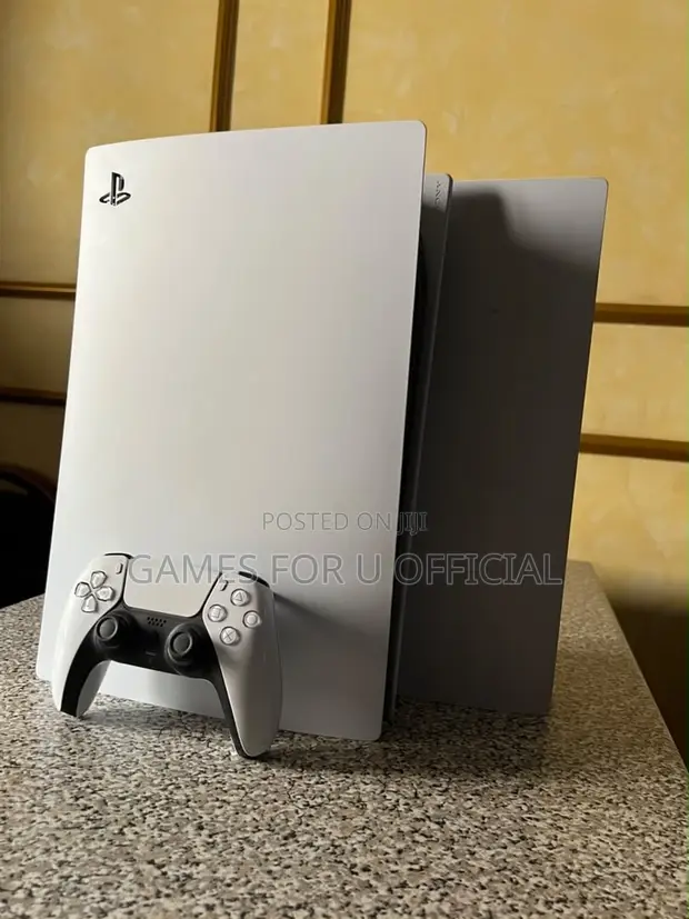 PS5 Standard Digital Edition with 1 Controller (White) - 1