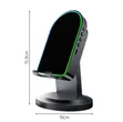 Wireless Induction Bluetooth Speaker with Phone Stand & RGB Lights - 3