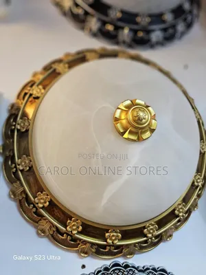Ceiling Light Fixture with Alabaster Dome