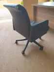 Black Leather Office Chair - 2