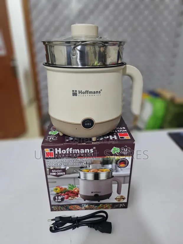 28cm Hoffmans Non-Stick Electric Cooker - 1