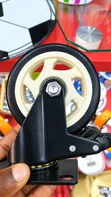 Heavy-Duty 100mm/4" Black Swivel Plate Castor Wheel - 1