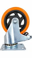 4-Piece 4" Carbon Steel Swivel Caster Wheels - 2