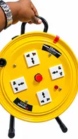 Factory Foot Extension Cord Reel 25m 2.5mm with Circuit Breaker - 1