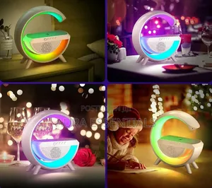 3-in-1 Wireless Charger with Bluetooth Speaker & Lamp