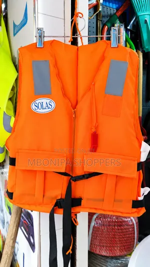 Orange SOLAS Approved Life Jacket with Reflective Strips