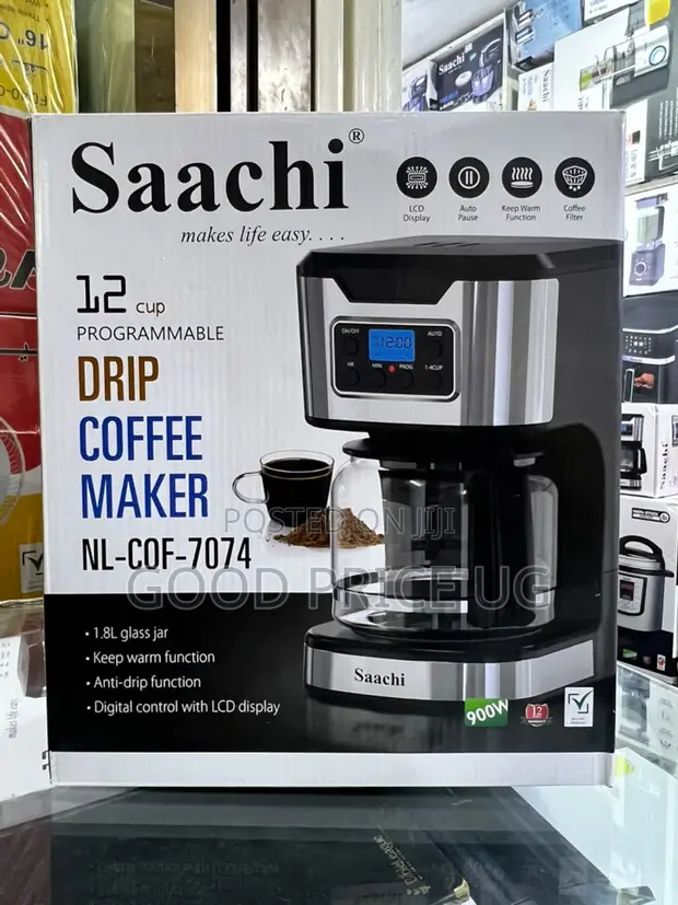 Saachi 12-Cup Programmable Drip Coffee Maker - 1