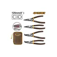 INGCO 4 Pieces Circlip Plier Set (125mm) - 2