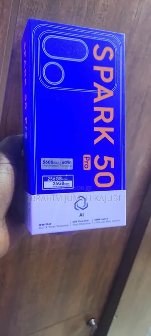 New Tecno Spark 50 Pro 256GB Black