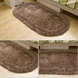 60x120cm Modern Oval Bedside Rug - 1