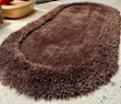 60x120cm Modern Oval Bedside Rug - 2