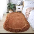60x120cm Modern Oval Bedside Rug - 3