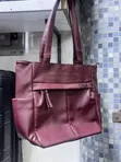 Genuine Leather Office Tote Bag - 2