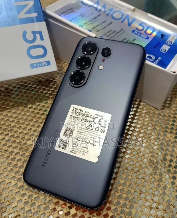 New Tecno Camon 50 Pro 256GB Black - 1